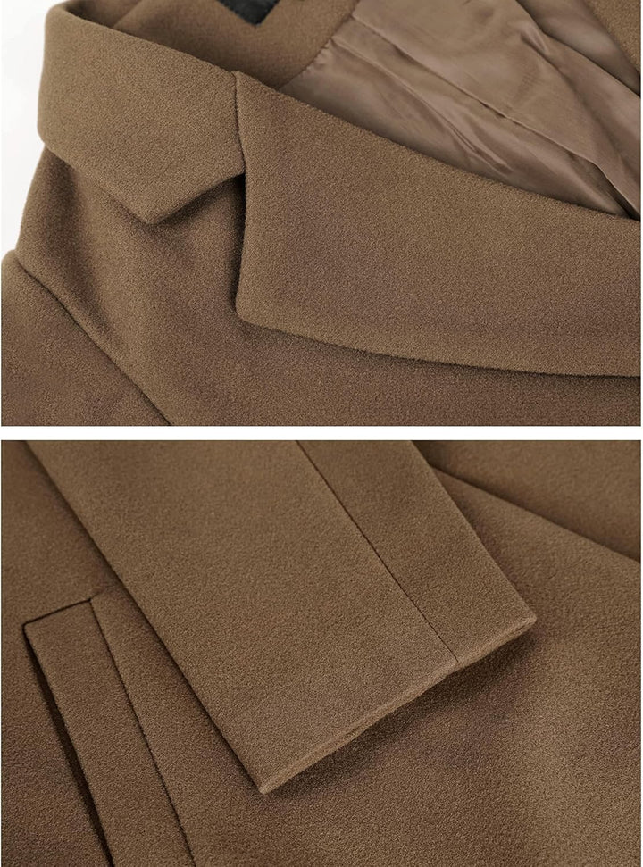Bella | Classic Double-Breasted Longline Long Jacket
