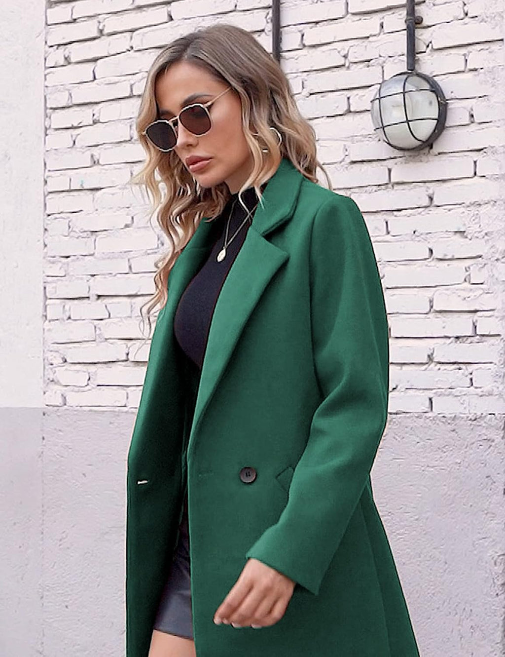 Bella | Classic Double-Breasted Longline Long Jacket