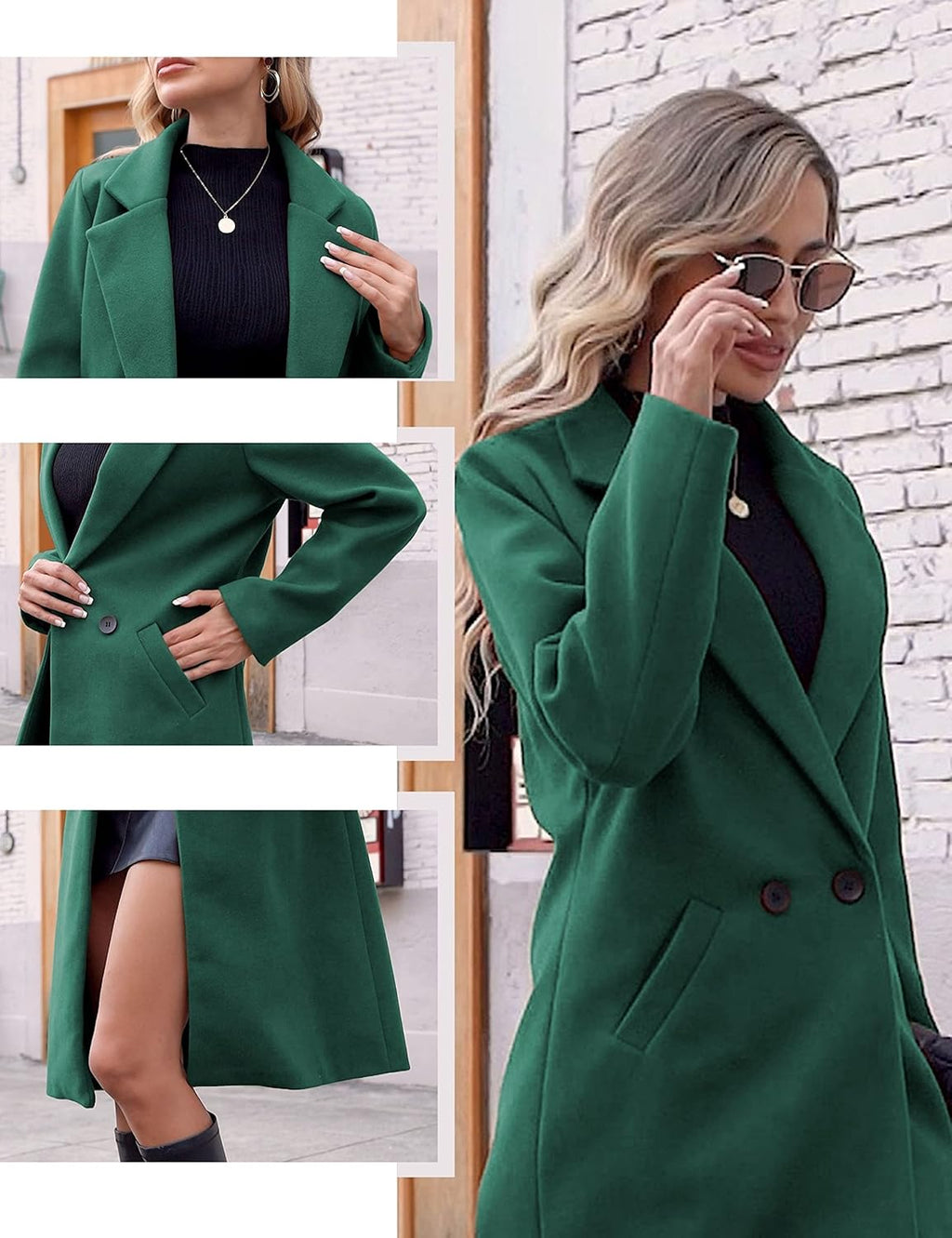 Bella | Classic Double-Breasted Longline Long Jacket