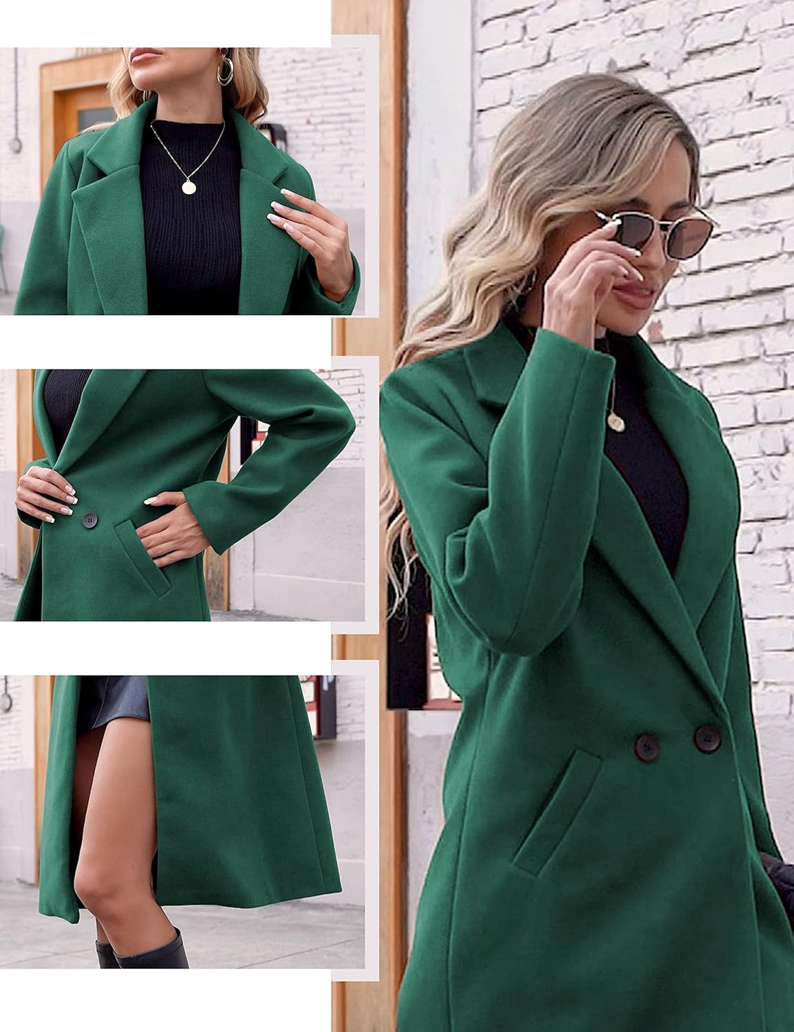 Bella | Classic Double-Breasted Longline Long Jacket