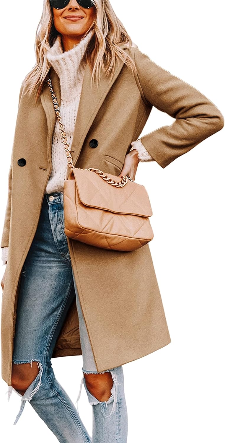 Bella | Classic Double-Breasted Longline Long Jacket