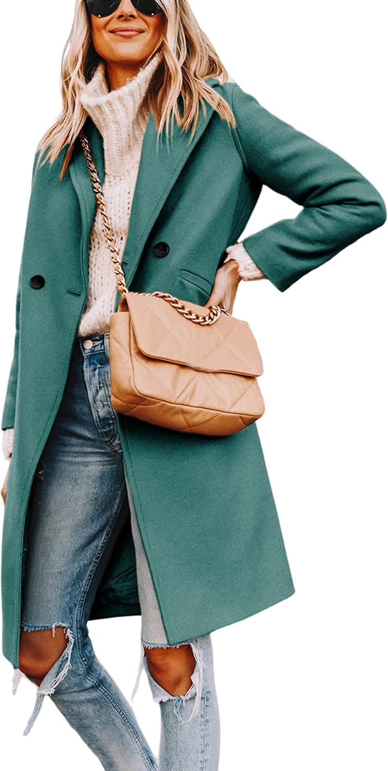 Bella | Classic Double-Breasted Longline Long Jacket