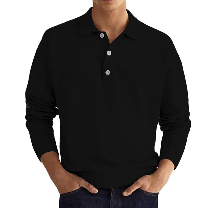 Brody | Long Sleeve Polo Collar Mens Knitted Jumper