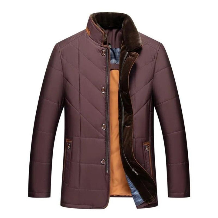 Caleb | Cosy Stand Collar Mens Quilted Jacket