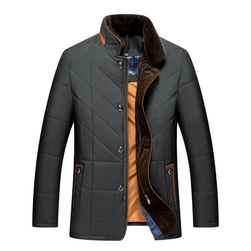 Caleb | Cosy Stand Collar Mens Quilted Jacket