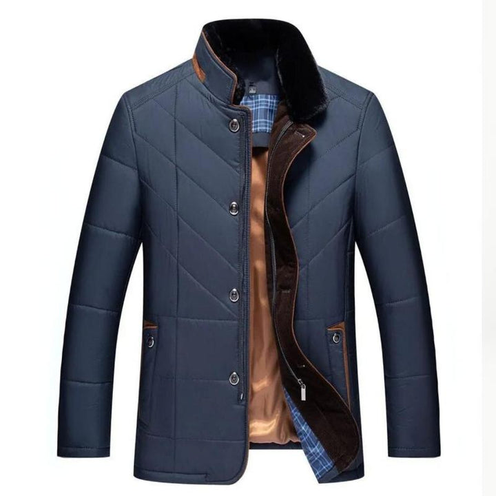 Caleb | Cosy Stand Collar Mens Quilted Jacket