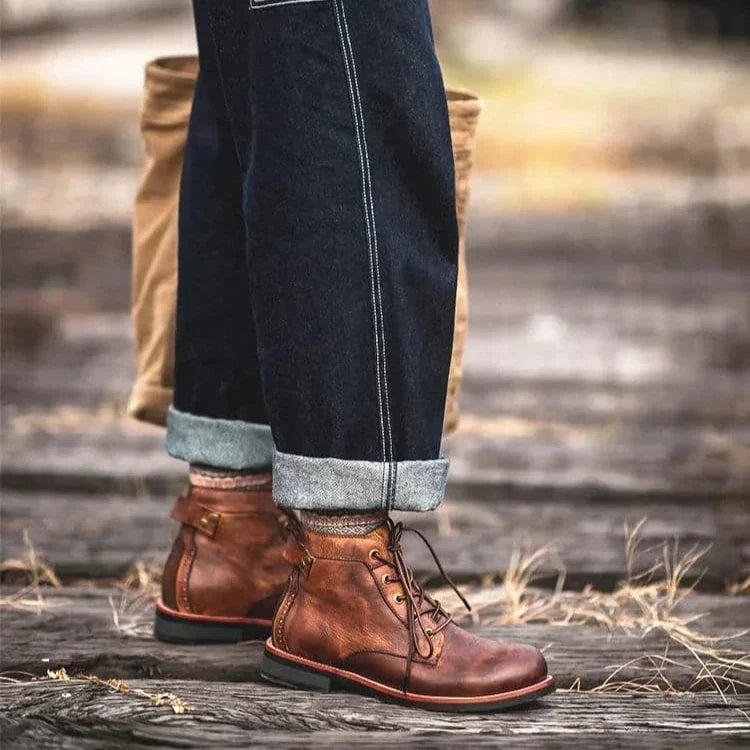 Caleb | Timeless Lace Up Mens Ankle Boots