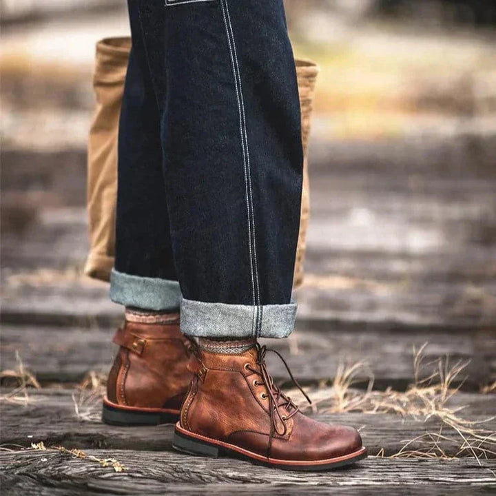 Caleb | Timeless Lace Up Mens Ankle Boots