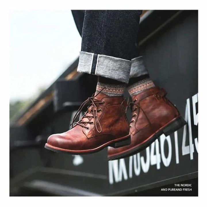 Caleb | Timeless Lace Up Mens Ankle Boots
