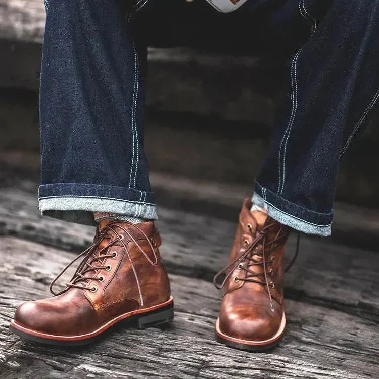 Caleb | Timeless Lace Up Mens Ankle Boots