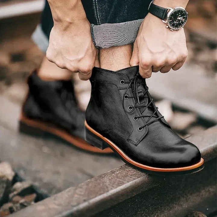 Caleb | Timeless Lace Up Mens Ankle Boots