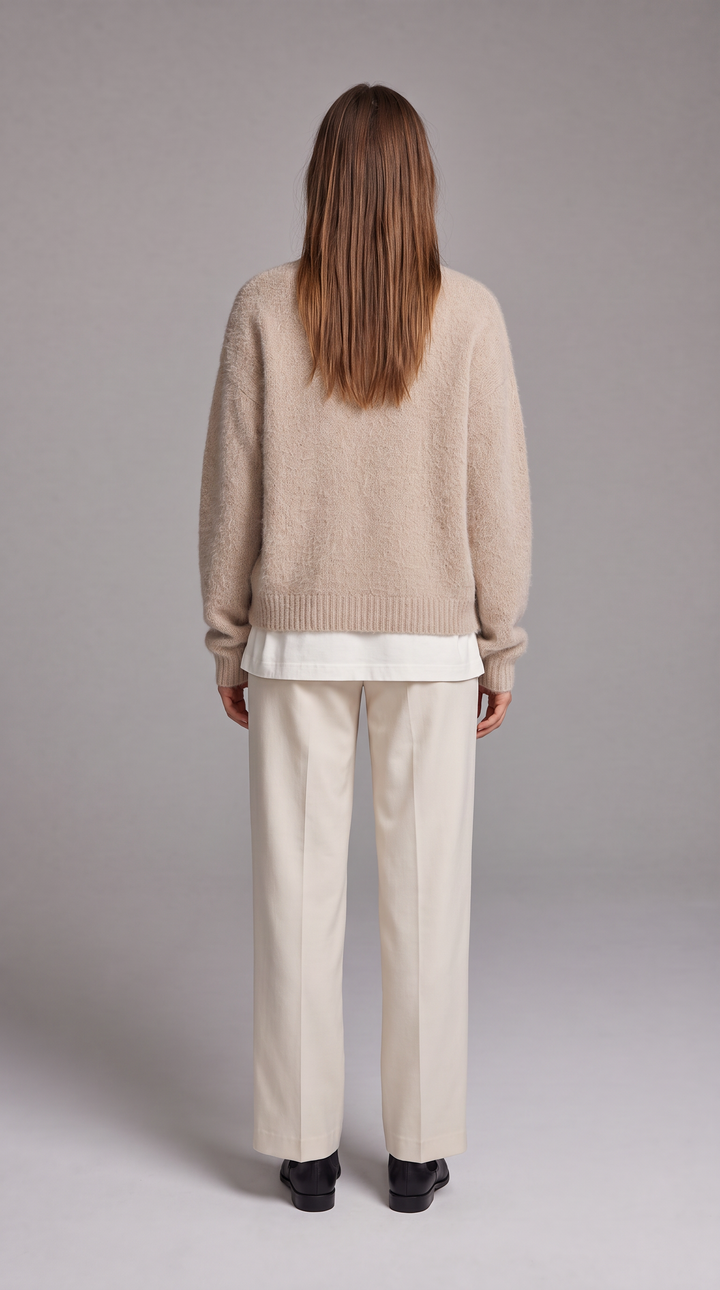 Charlotte | Polished Fluffy Knit Oversized Cardigan Jumper