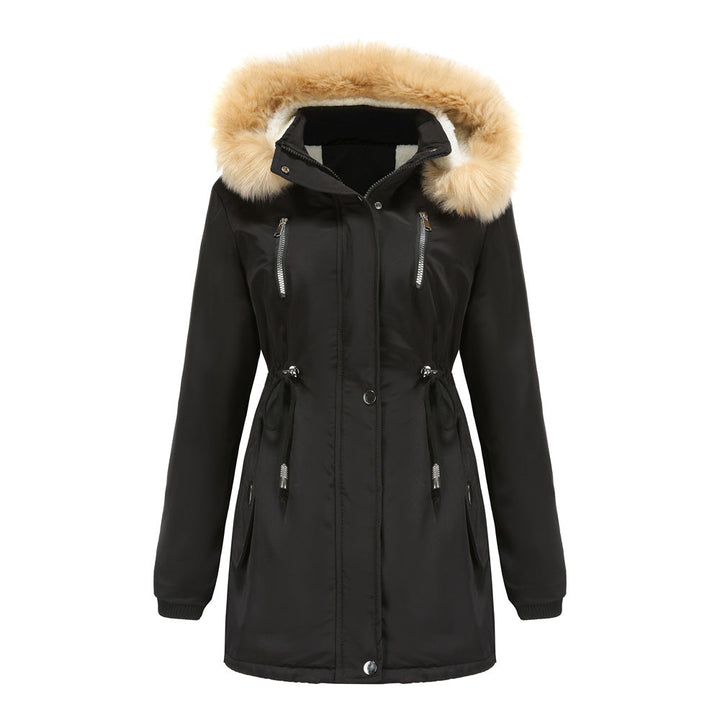 Chloe | Hooded Drawstring Waist Parka Winter Coat