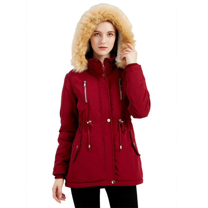 Chloe | Hooded Drawstring Waist Parka Winter Coat
