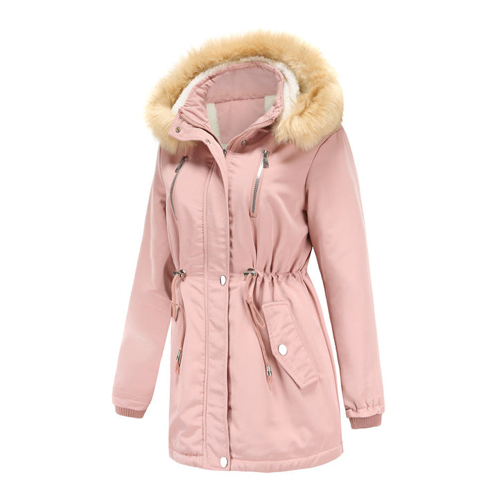Chloe | Hooded Drawstring Waist Parka Winter Coat