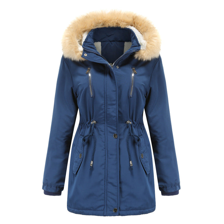 Chloe | Hooded Drawstring Waist Parka Winter Coat
