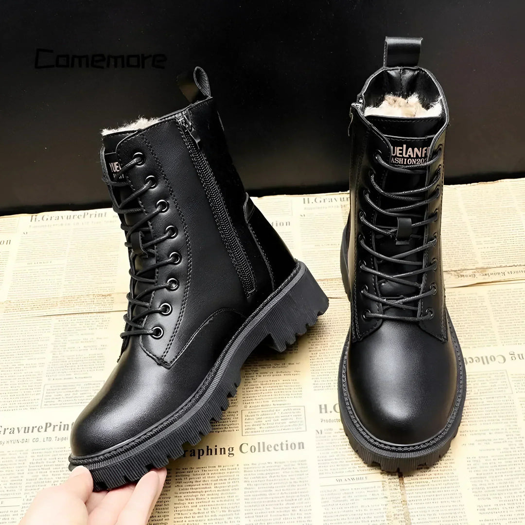 Daisy | Chunky Sole Lace-Up Winter Boots