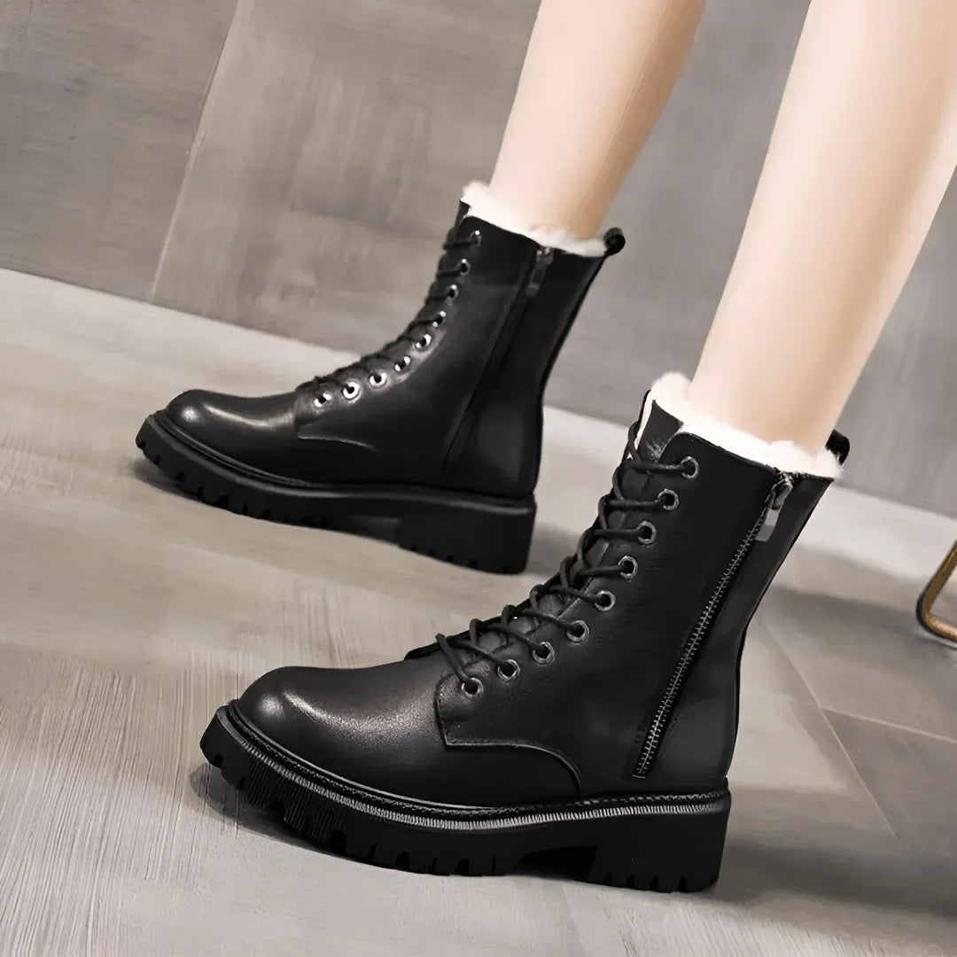 Daisy | Chunky Sole Lace-Up Winter Boots