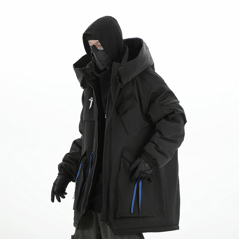 Daniel | Stylish Hooded Multi-Pocket Mens Quilted Jacket