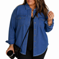 Darcie | Relaxed Plus Size Coat with Frayed Hem Detail