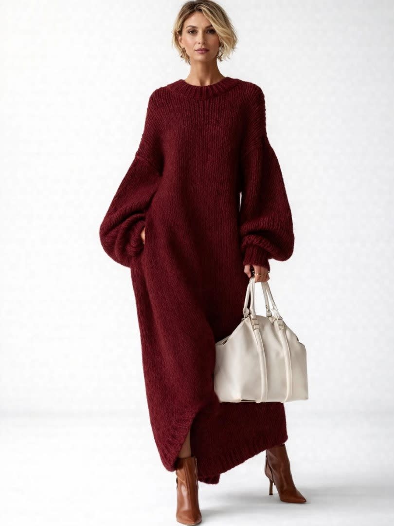 Darcie | Stylish Chunky Knit Oversized Winter Dress