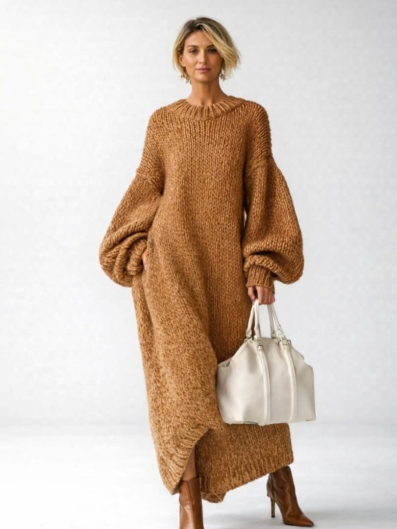Darcie | Stylish Chunky Knit Oversized Winter Dress