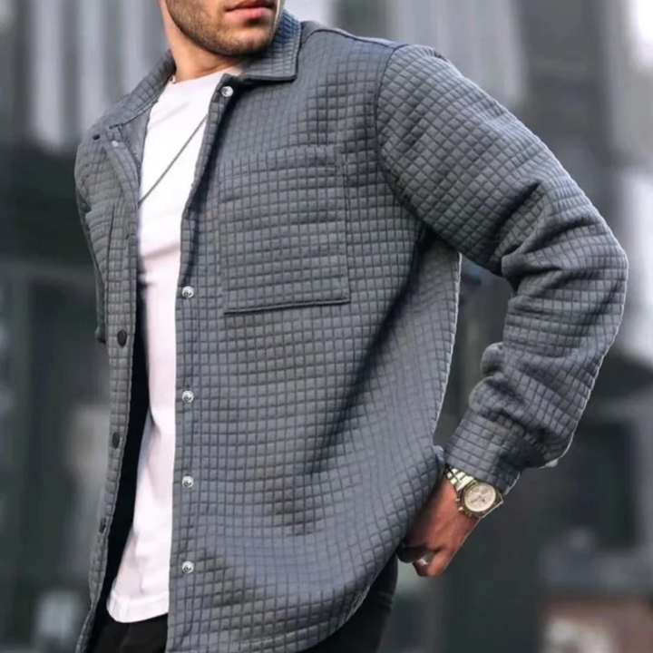 David | Relaxed Mens Quilted Jacket Overshirt