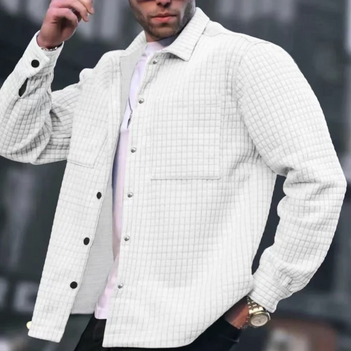 David | Relaxed Mens Quilted Jacket Overshirt