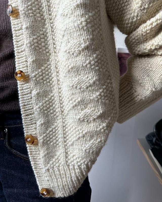 Delilah | Sophisticated Textured Knit Button-Up Cardigan