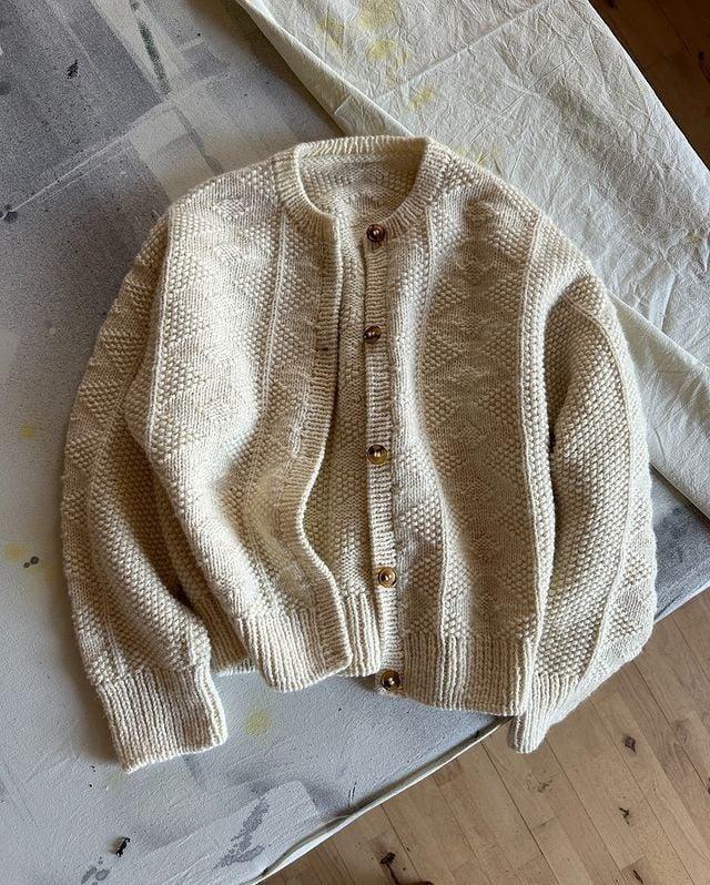 Delilah | Sophisticated Textured Knit Button-Up Cardigan