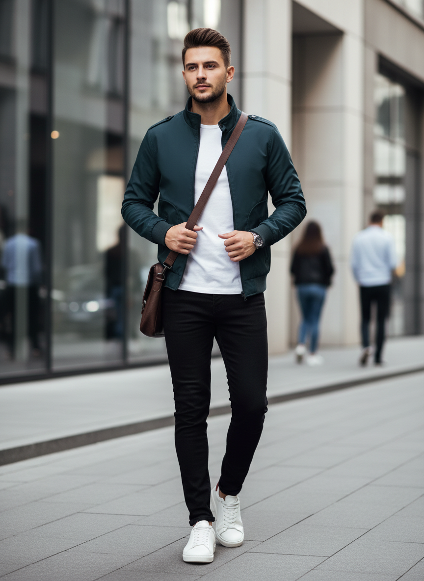 Dylan | Effortless Stand Collar Zip-Up Bomber Jacket