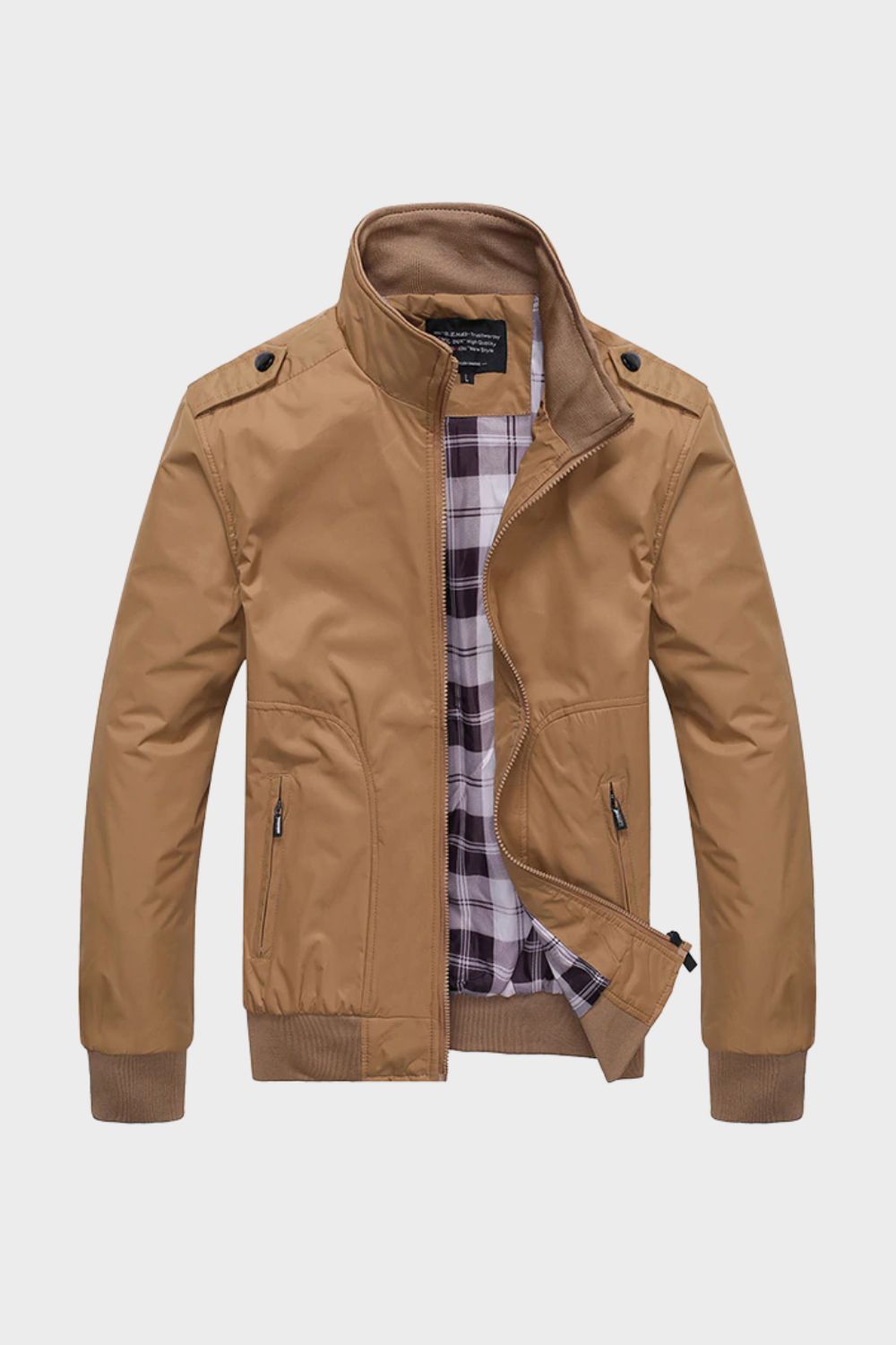 Dylan | Effortless Stand Collar Zip-Up Bomber Jacket