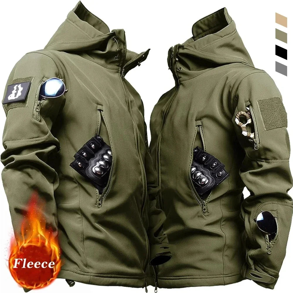 Dylan | Hooded Tactical Hiking Fleece Jacket