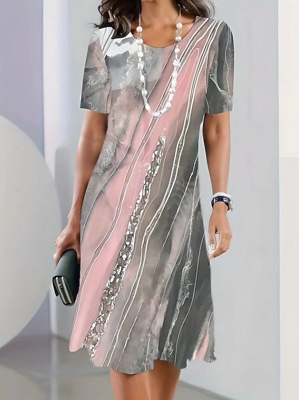 Eden | Cosy Ombre Print Party Dresses for Women Midi Dress