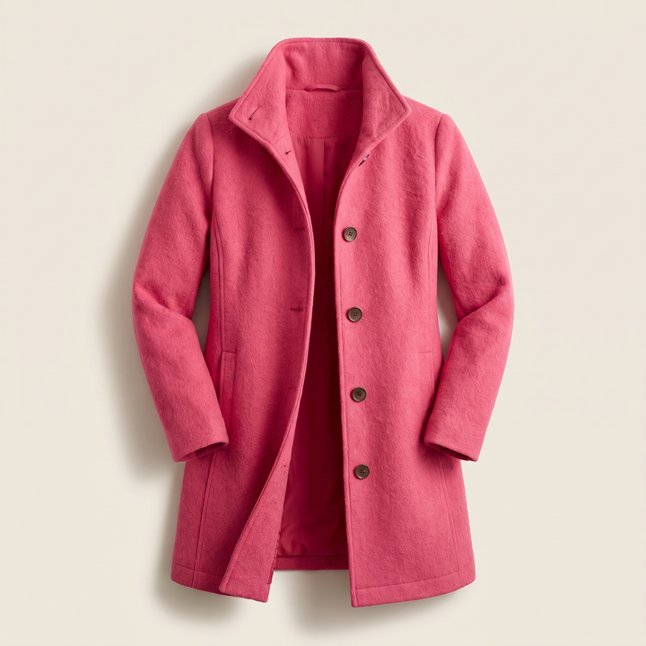 Eden | Graceful Classic Wool-Look Longline Coat