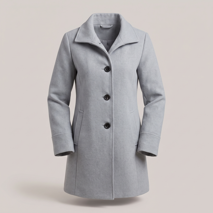 Eden | Graceful Classic Wool-Look Longline Coat