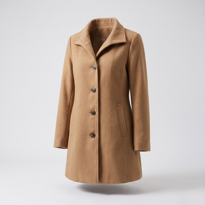 Eden | Graceful Classic Wool-Look Longline Coat