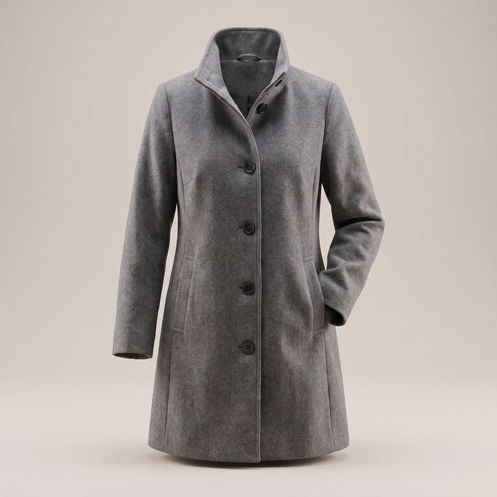 Eden | Graceful Classic Wool-Look Longline Coat
