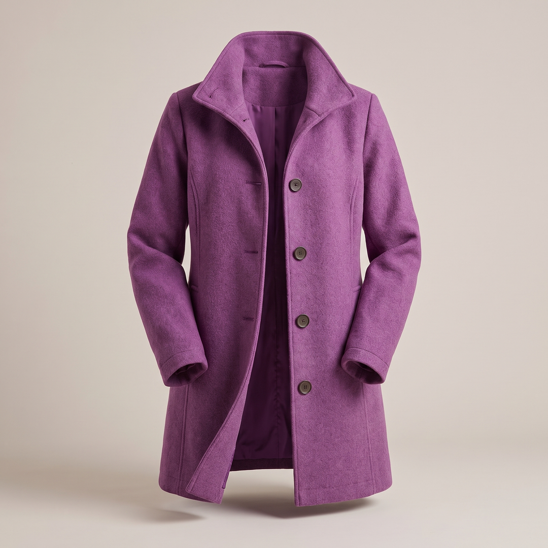 Eden | Graceful Classic Wool-Look Longline Coat