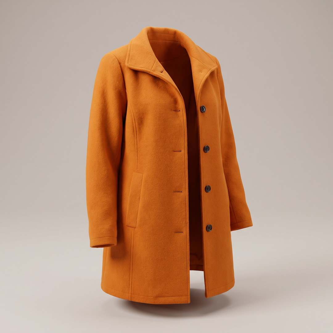 Eden | Graceful Classic Wool-Look Longline Coat