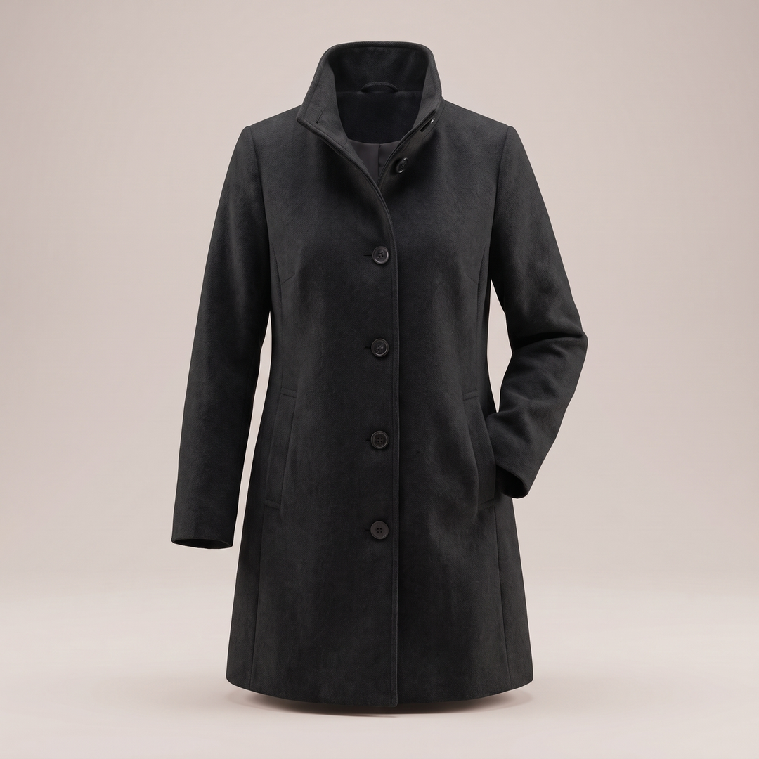 Eden | Graceful Classic Wool-Look Longline Coat