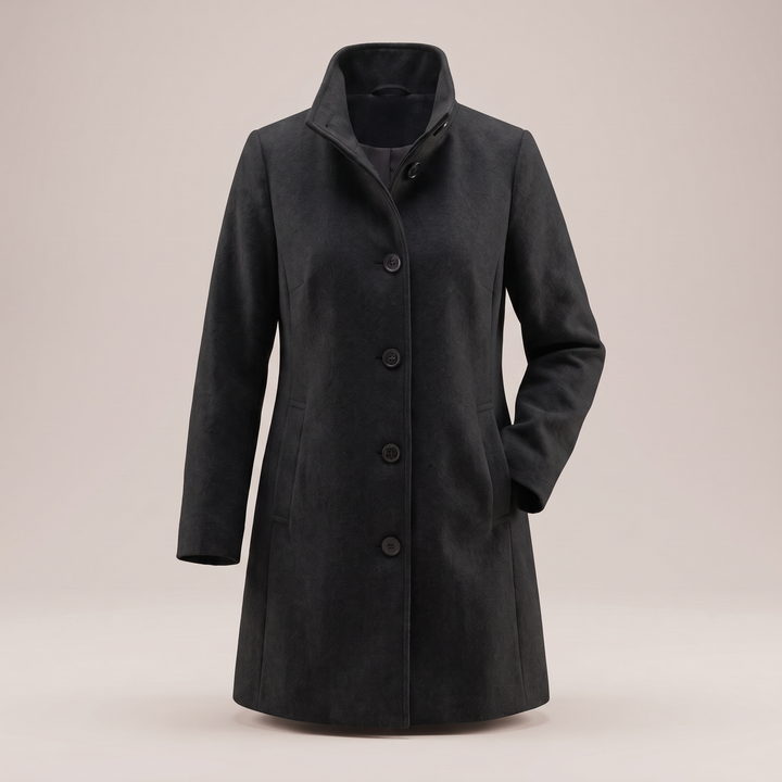 Eden | Graceful Classic Wool-Look Longline Coat