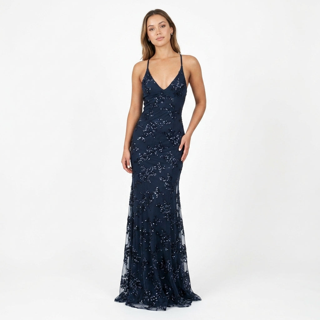 Eden | Refined Sequin Christmas Dress Wedding Guest Maxi