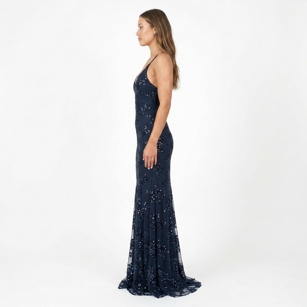 Eden | Refined Sequin Christmas Dress Wedding Guest Maxi