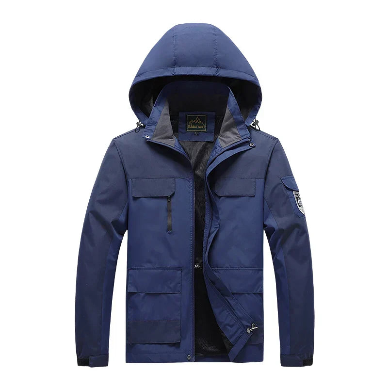 Edward | Plus Size Hooded Mens Waterproof Jacket