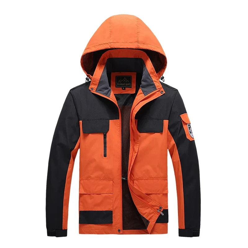 Edward | Plus Size Hooded Mens Waterproof Jacket