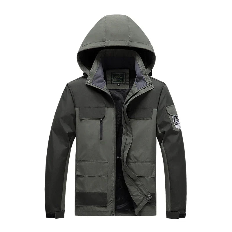 Edward | Plus Size Hooded Mens Waterproof Jacket