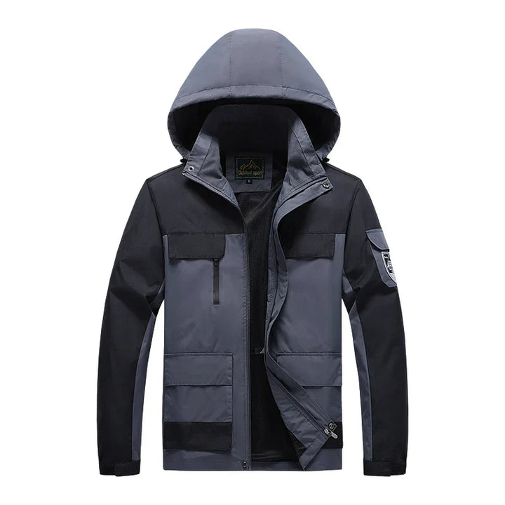 Edward | Plus Size Hooded Mens Waterproof Jacket