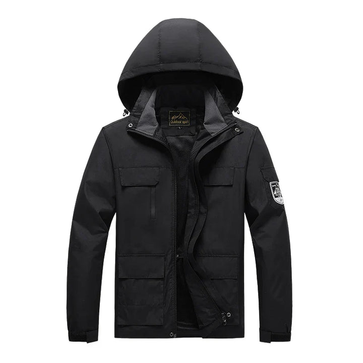 Edward | Plus Size Hooded Mens Waterproof Jacket
