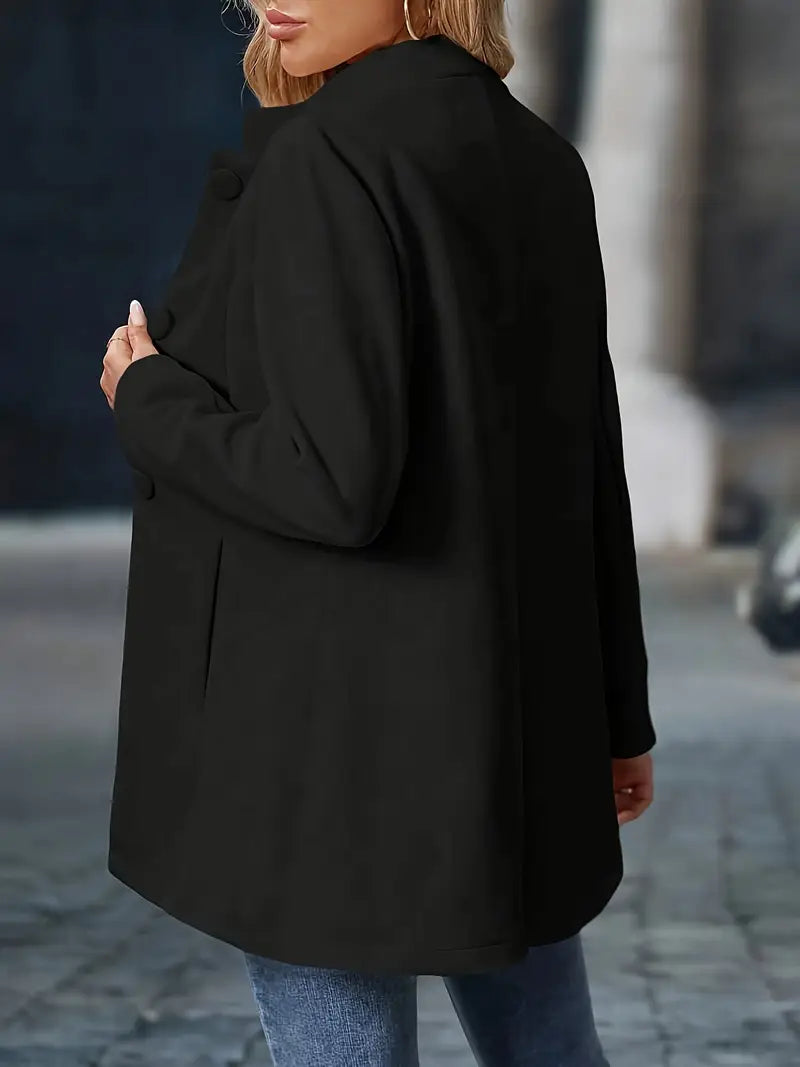 Eleanor | Chic Tailored Stand Collar Winter Coat